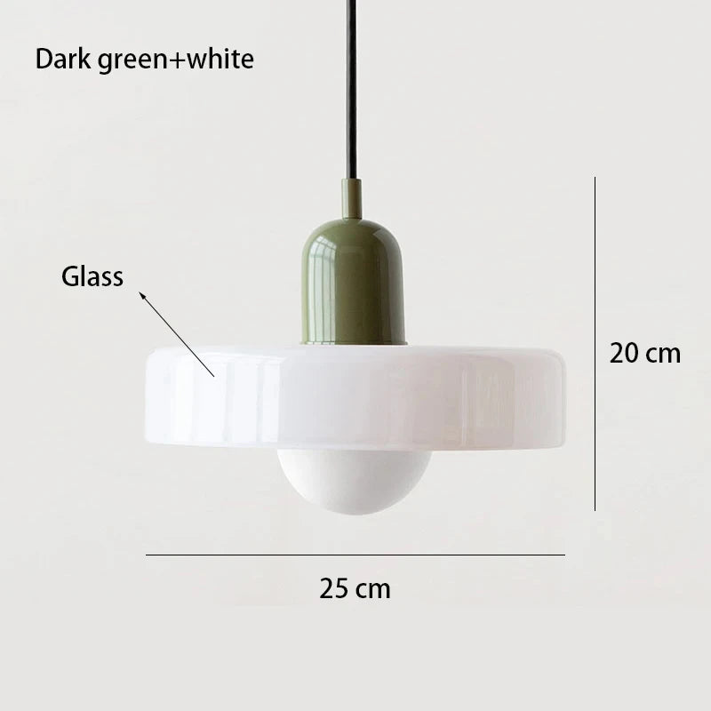 Bauhaus Stained Glass Pendant Light | Mid Century Modern Hanging Lamp | Retro Designer Vintage Interior Lighting For Dining Room, Home & Restaurant