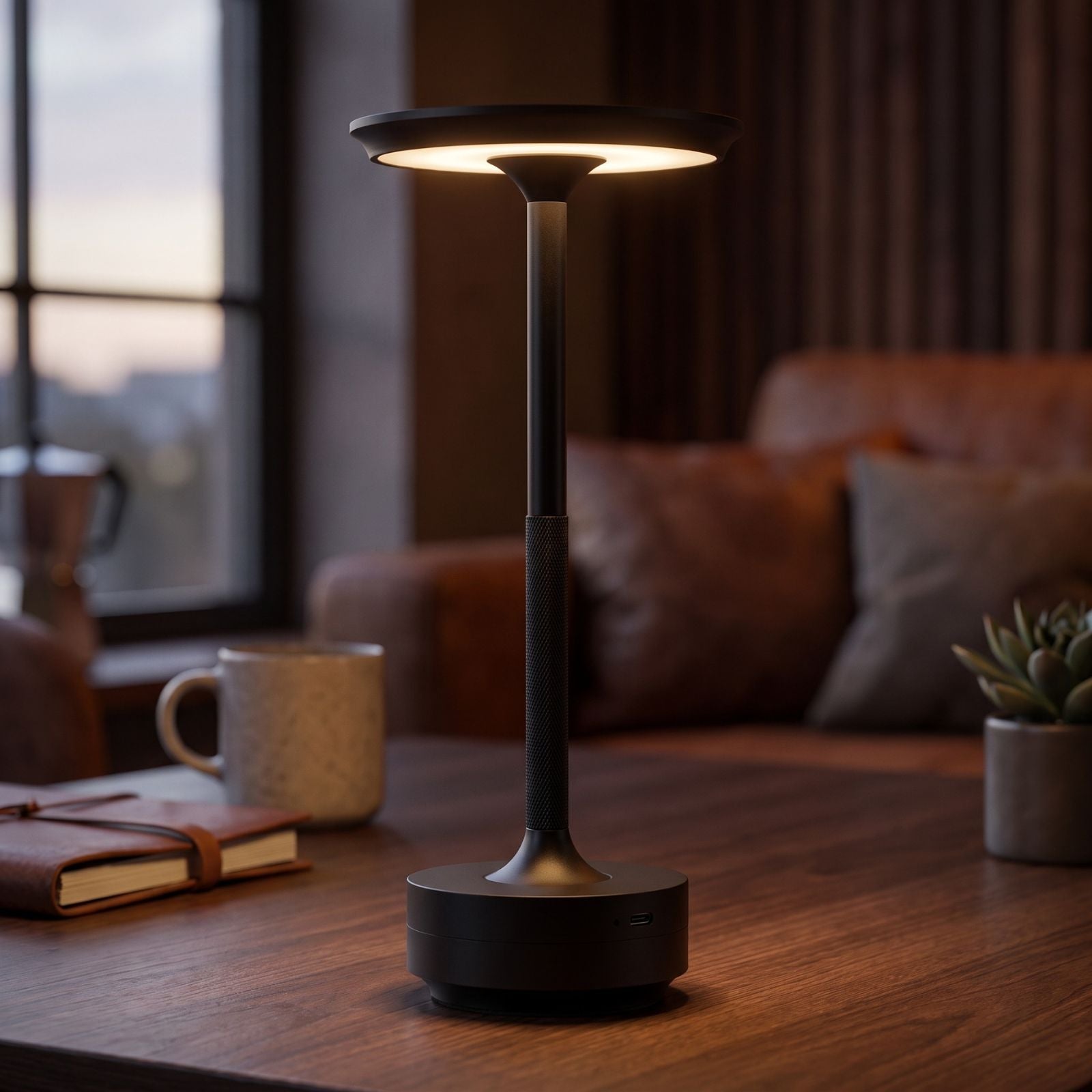Cordless Table Lamp | Retro Rechargeable Dimmable LED Touch Lamp, Vintage Bedside & Desk Lamp for Bedroom, Dining & Bar