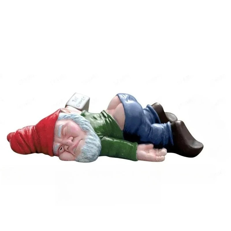 Funny Garden Gnome | Resin Yard Gnomes, Statues & Figurines | Indoor & Outdoor | Weatherproof Ornaments | Garden Gift Idea