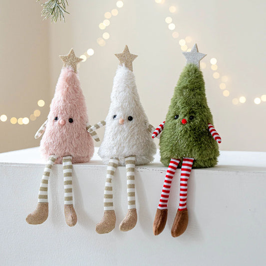 Stuffed Christmas Tree Plush | Cute Doll For The Shelf | Xmas Home Decor for Living & Bedroom
