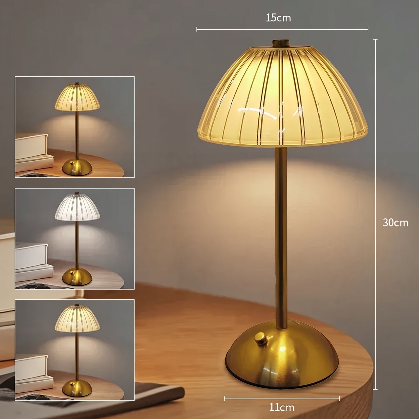 Crystal Table Lamp | LED Touch Sensor Night Light for Bedroom