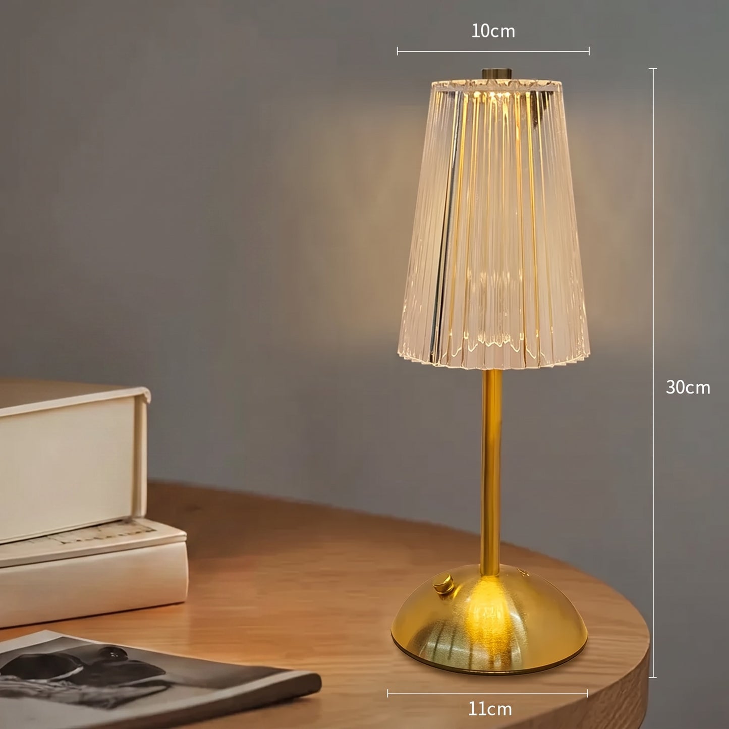Crystal Table Lamp | LED Touch Sensor Night Light for Bedroom