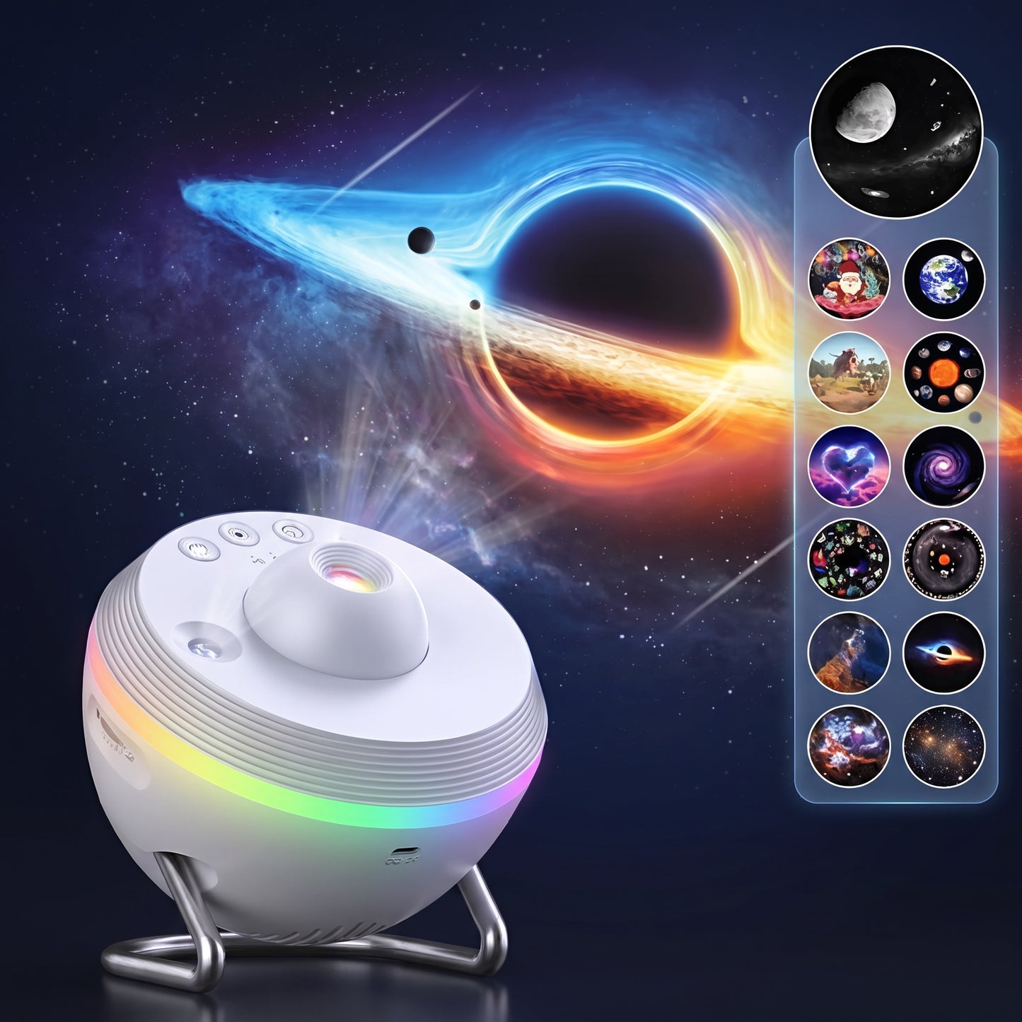 Galaxy Star Projector | Nebula & Starry Sky Night Light for Ceiling