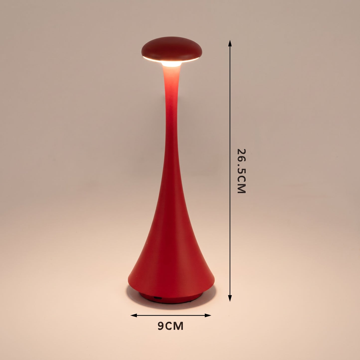 Mushroom Lamp | USB-C Rechargeable Cordless Touch Table Lamp