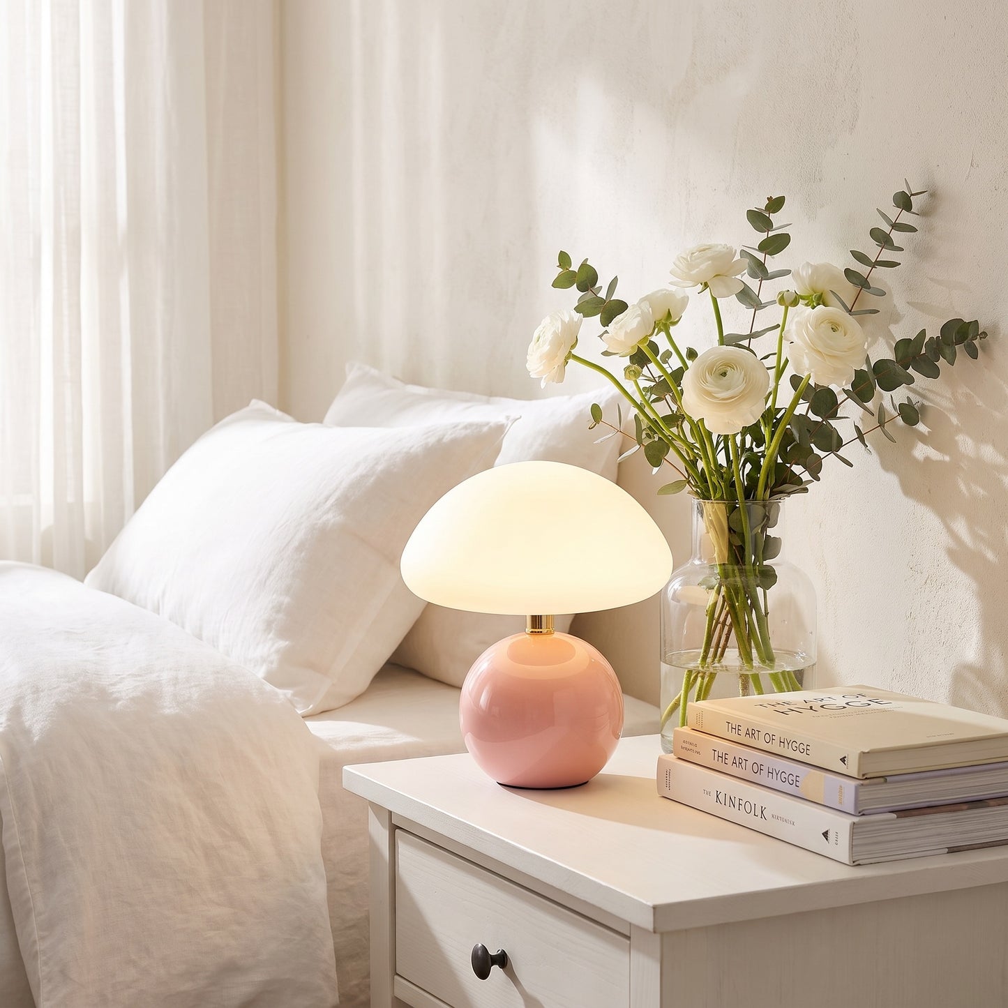 Mushroom Lamp | Dome & Ball LED Table Lamp, Dimmable Night Light