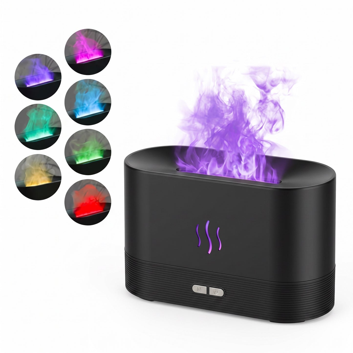 Flame Aroma Diffuser | 7-Color Flame Humidifier & Essential Oil Diffuser