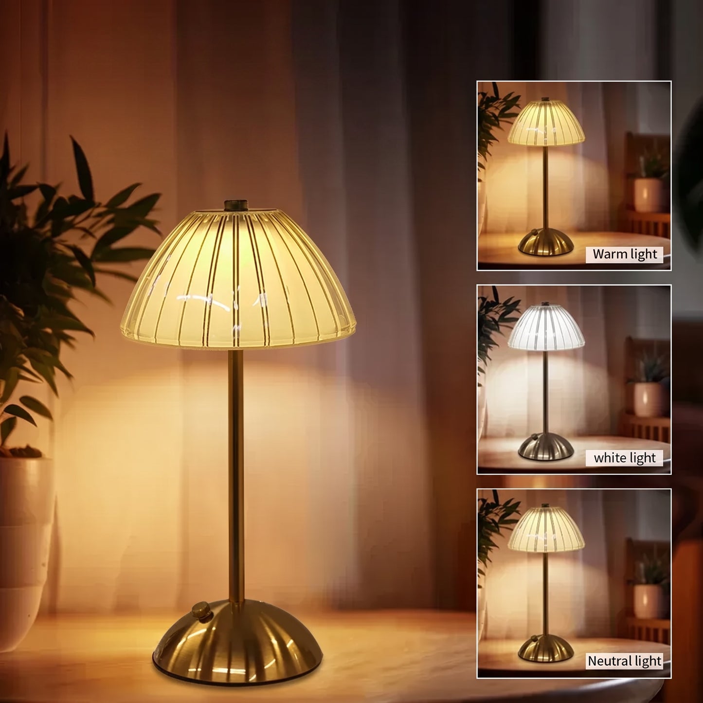 Crystal Table Lamp | LED Touch Sensor Night Light for Bedroom
