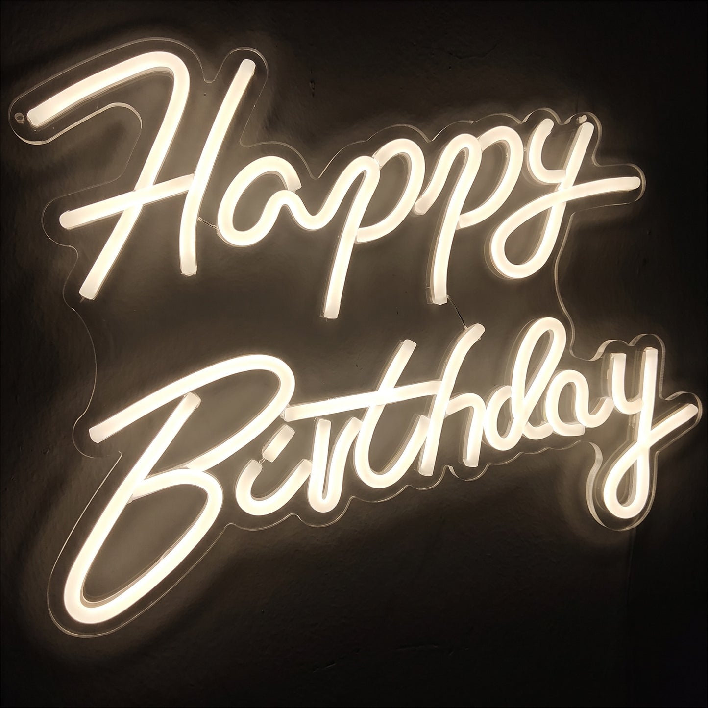 Happy Birthday Neon Sign | LED Wall Light for Parties & Photos
