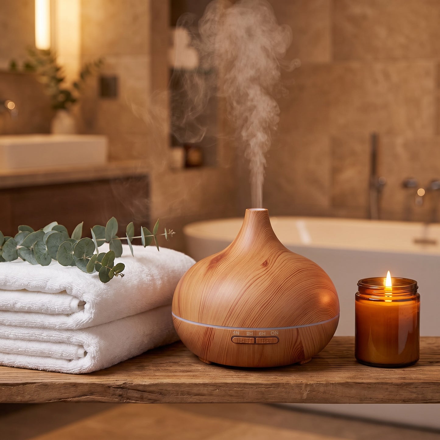 Essential Oil Diffuser | 500ml Aromatherapy Humidifier with Remote