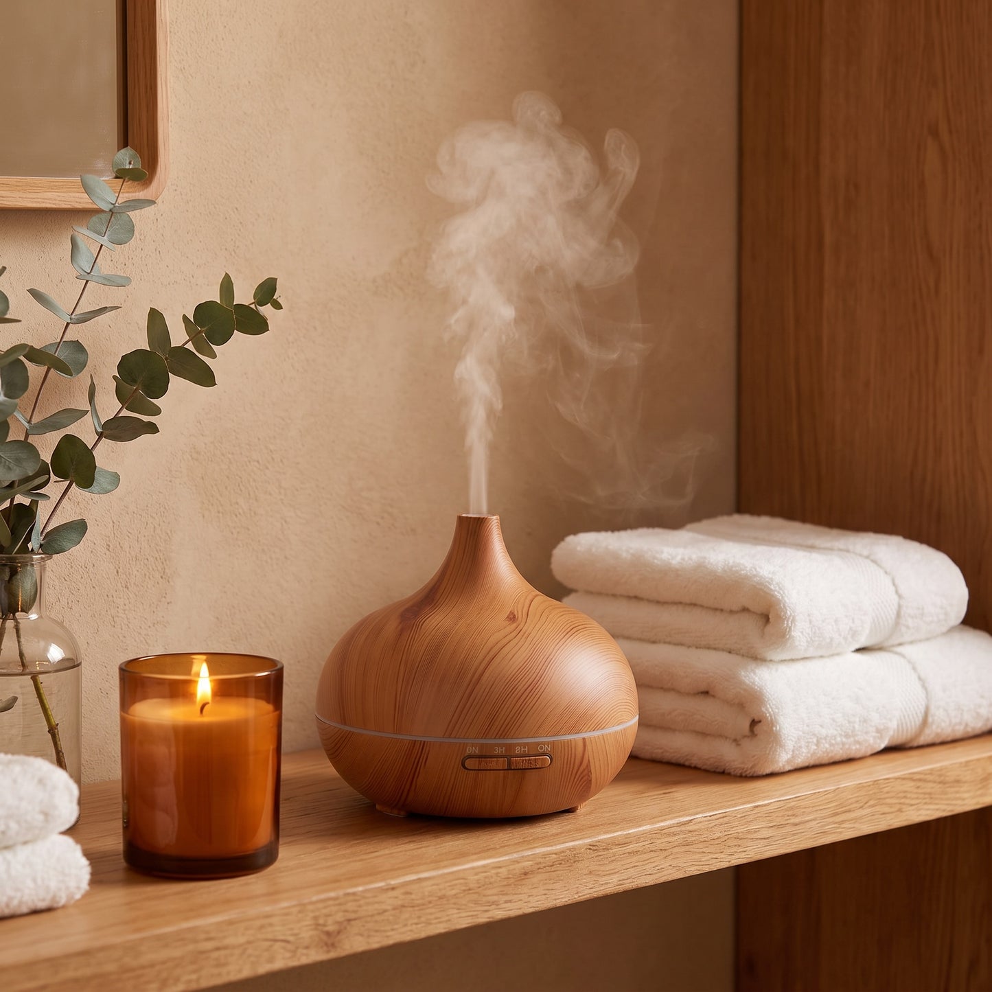 Essential Oil Diffuser | 500ml Aromatherapy Humidifier with Remote