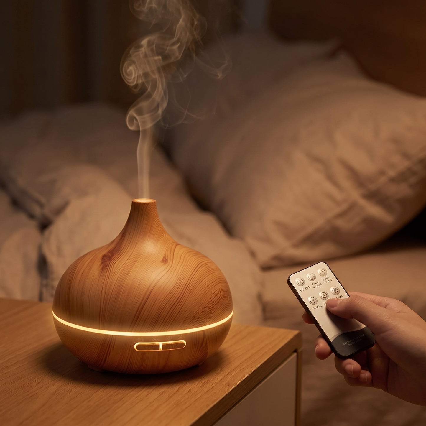 Essential Oil Diffuser | 500ml Aromatherapy Humidifier with Remote