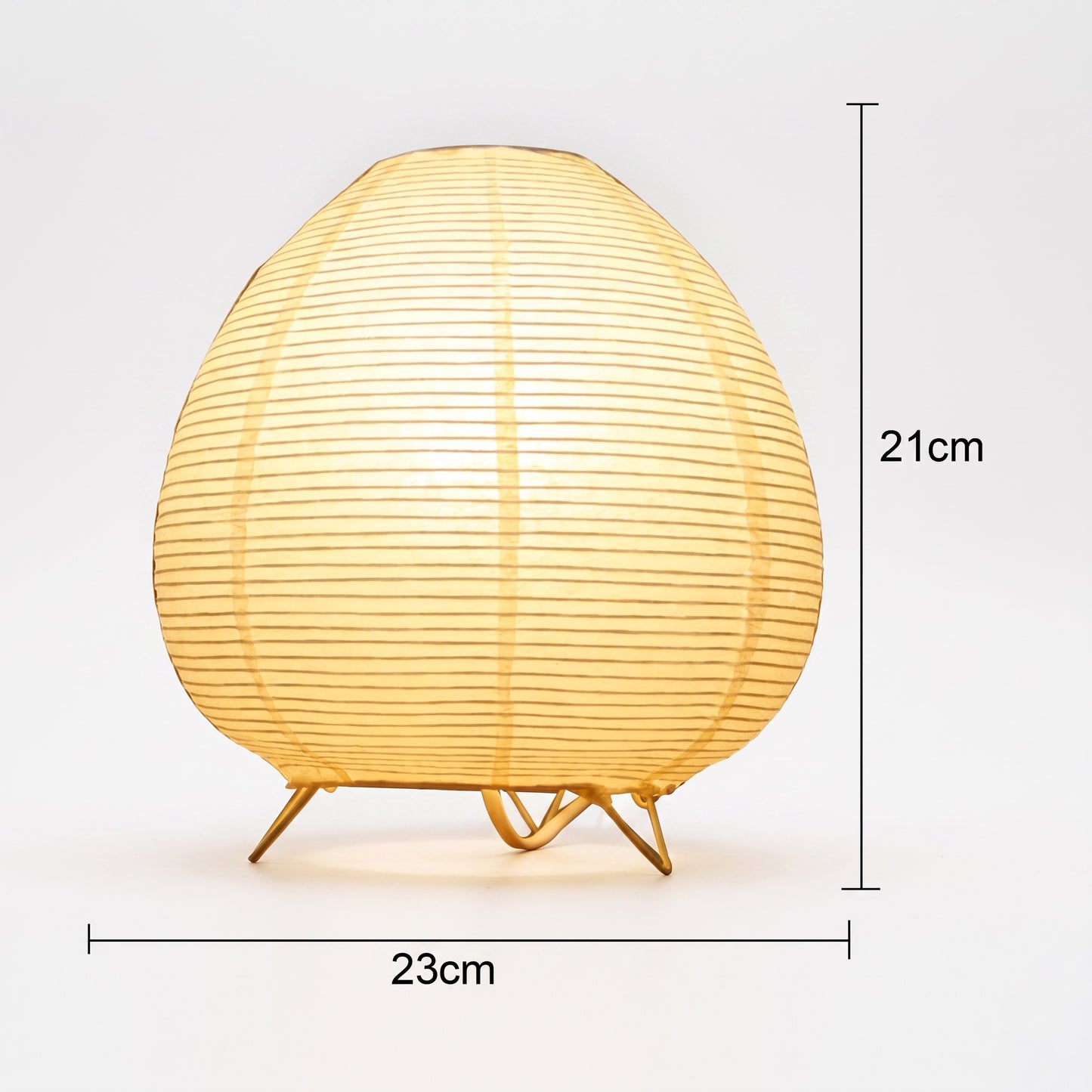 Paper Lantern Table Lamp | Japanese Rice Paper LED Lamp for Bedroom & Living Room