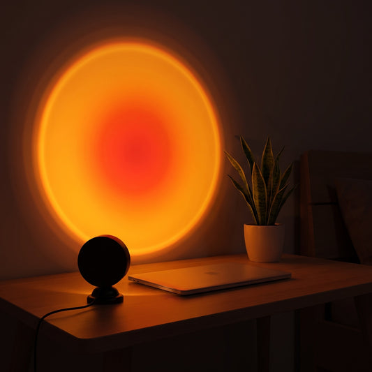 Sunset Lamp Projector | 16-Color LED Night Light for Room & Photos