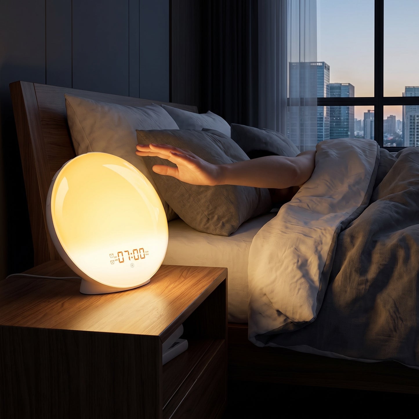 Sunrise Alarm Clock | Wake-Up Light with FM Radio & Night Light