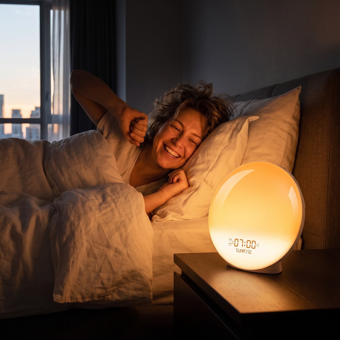 Sunrise Alarm Clock | Wake-Up Light with FM Radio & Night Light