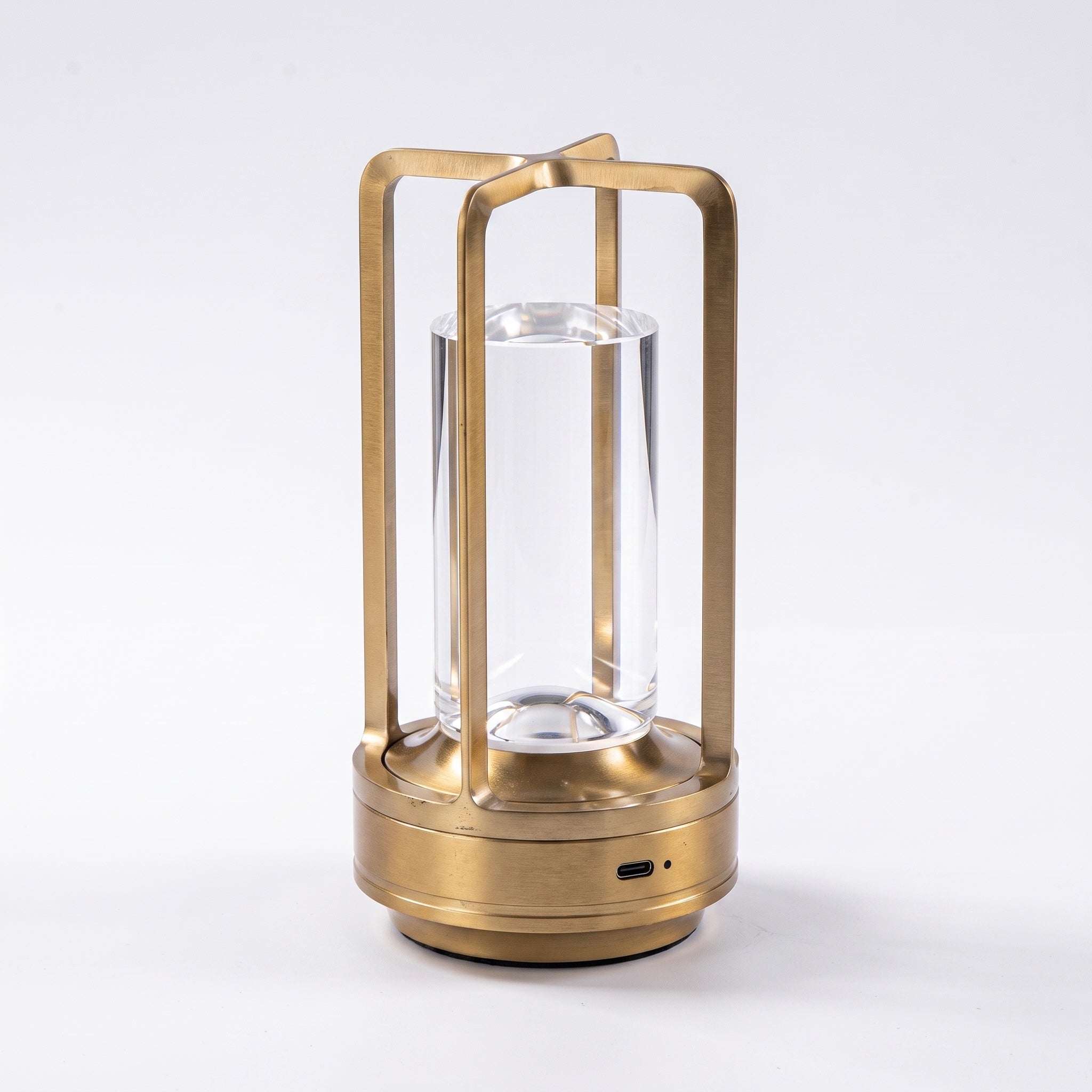 Cordless Table Lamp | Crystal Lantern LED Touch Lamp, Rechargeable Dimmable Night Light & Bedside Lamp for Bedroom, Nightstand & Bar