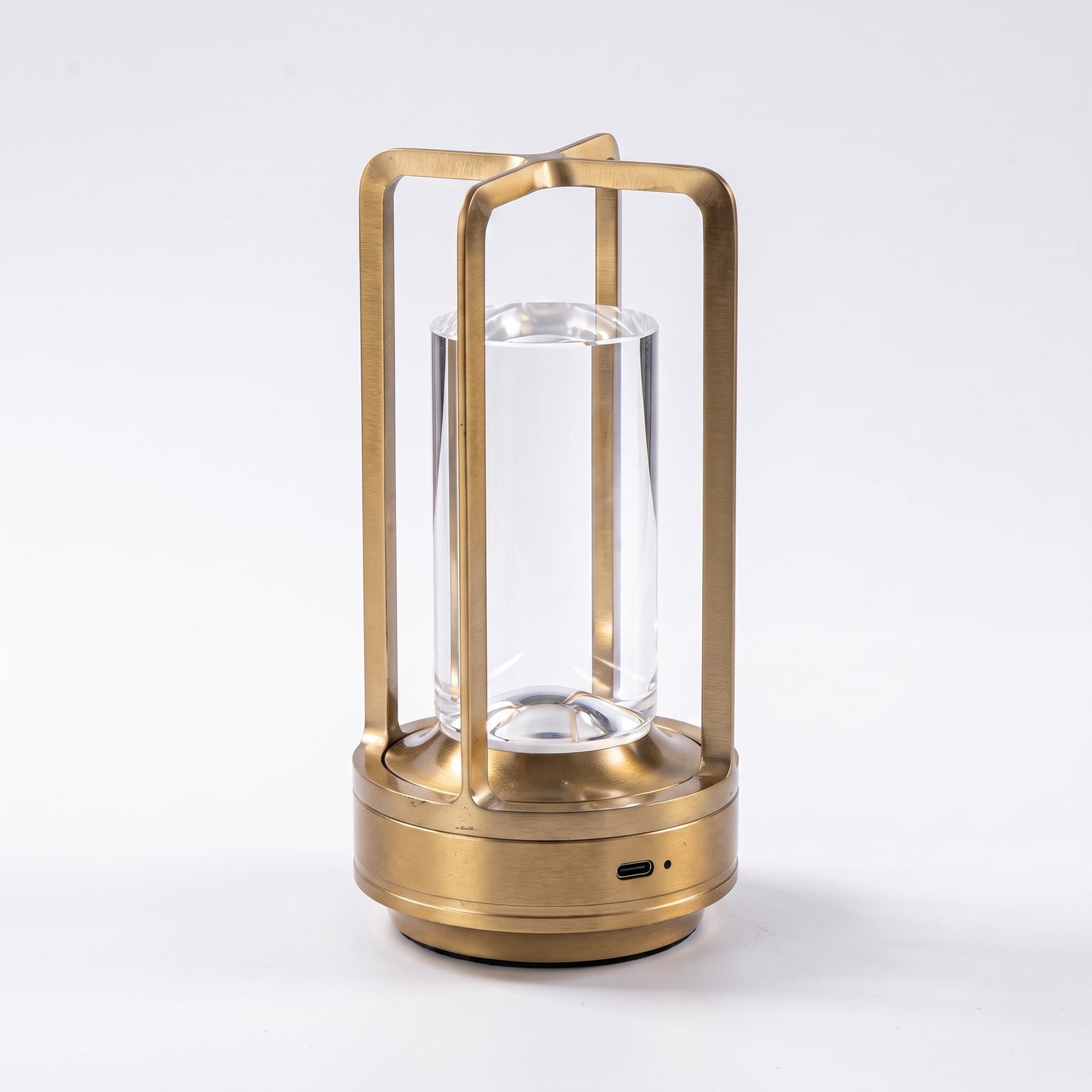 Cordless Table Lamp | Crystal Lantern LED Touch Lamp, Rechargeable & Dimmable