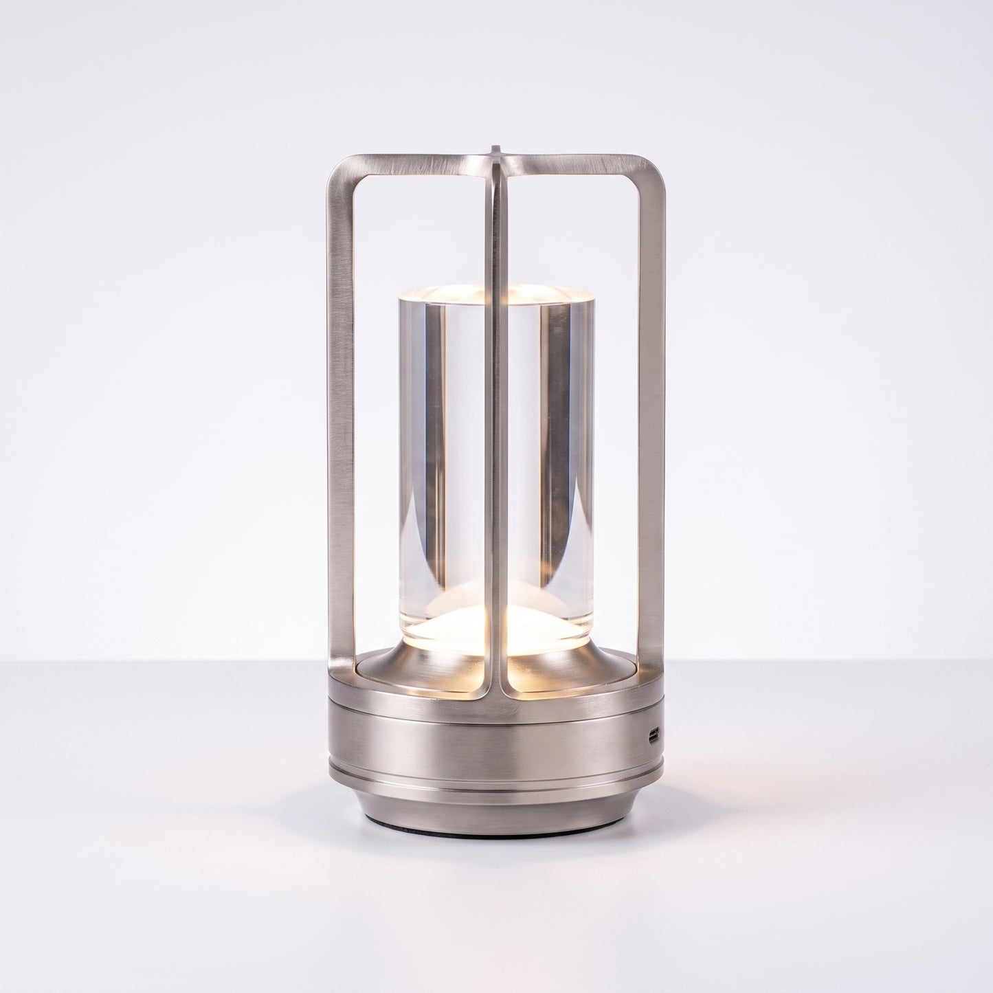 Cordless Table Lamp | Crystal Lantern LED Touch Lamp, Rechargeable & Dimmable