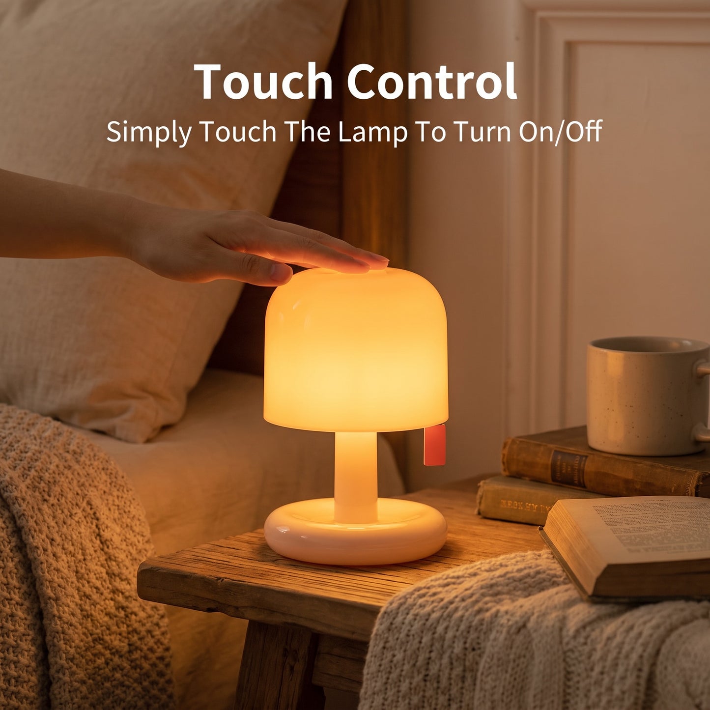 Sunset Night Light | Mini Rechargeable LED Bedside Lamp (Warm Glow)