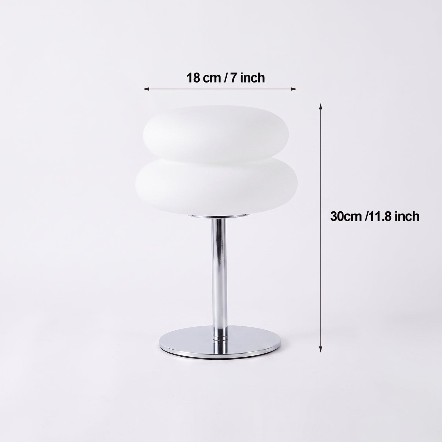 Bedside Table Lamp | Modern Frosted LED Lamp, Dimmable