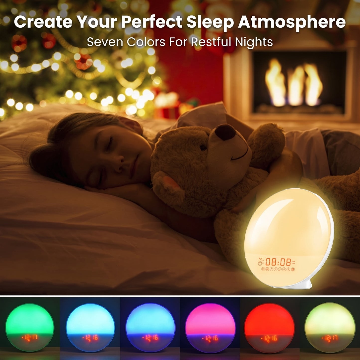 Sunrise Alarm Clock | Wake-Up Light with FM Radio & Night Light