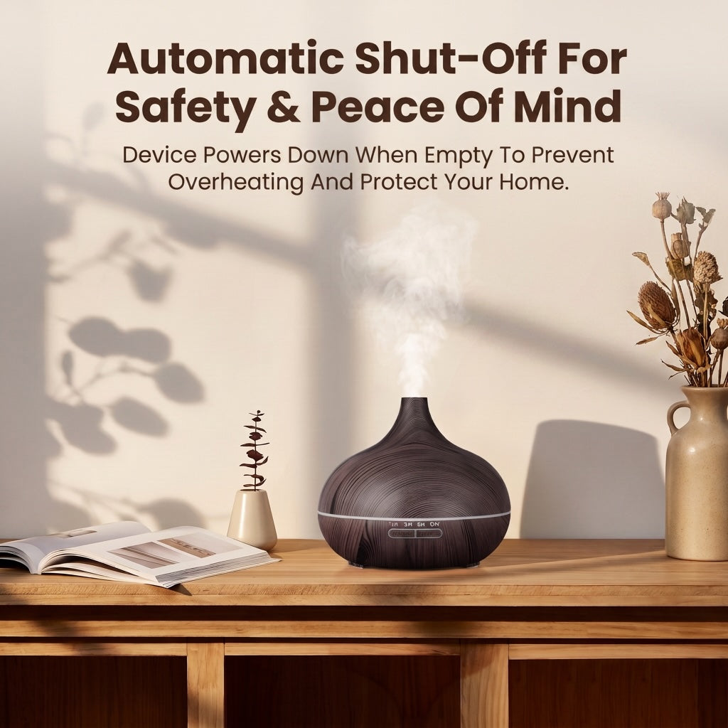 Essential Oil Diffuser | 500ml Aromatherapy Humidifier with Remote
