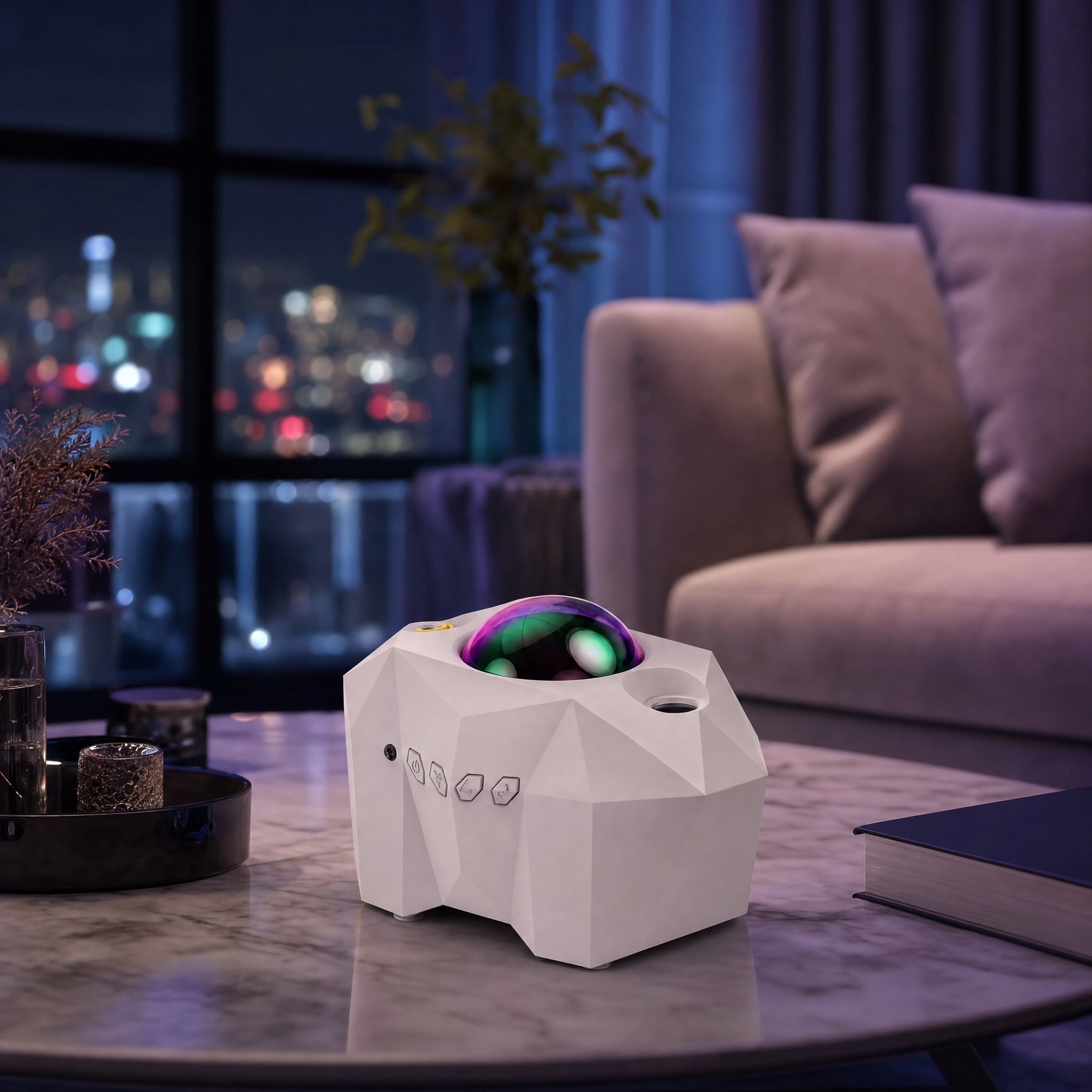 Aurora Projector | Northern Lights & Galaxy Star Night Light with Bluetooth Speaker & Remote, LED Sky Projector for Bedroom & Ceiling