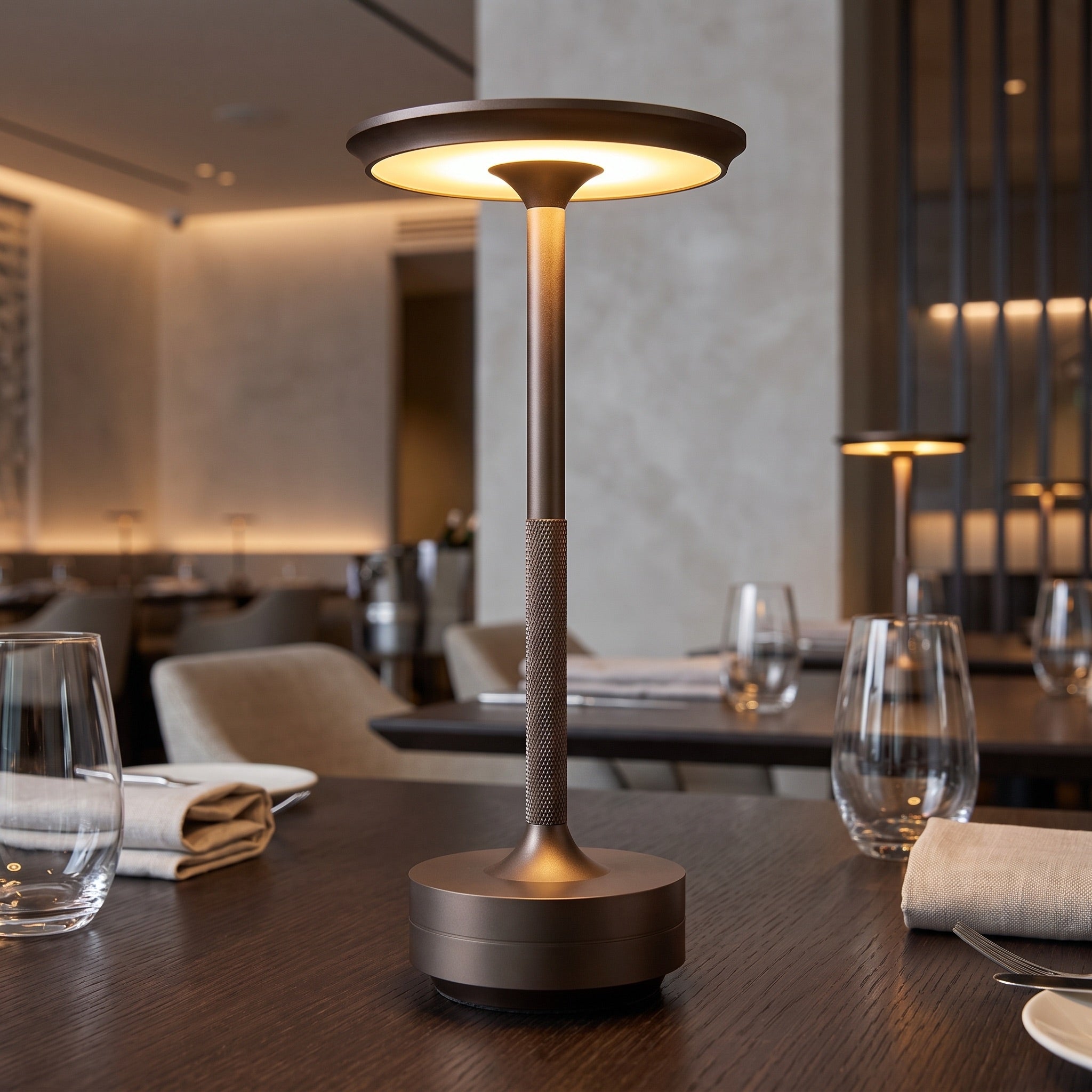 Cordless Table Lamp | Retro Rechargeable Dimmable LED Touch Lamp, Vintage Bedside & Desk Lamp for Bedroom, Dining & Bar