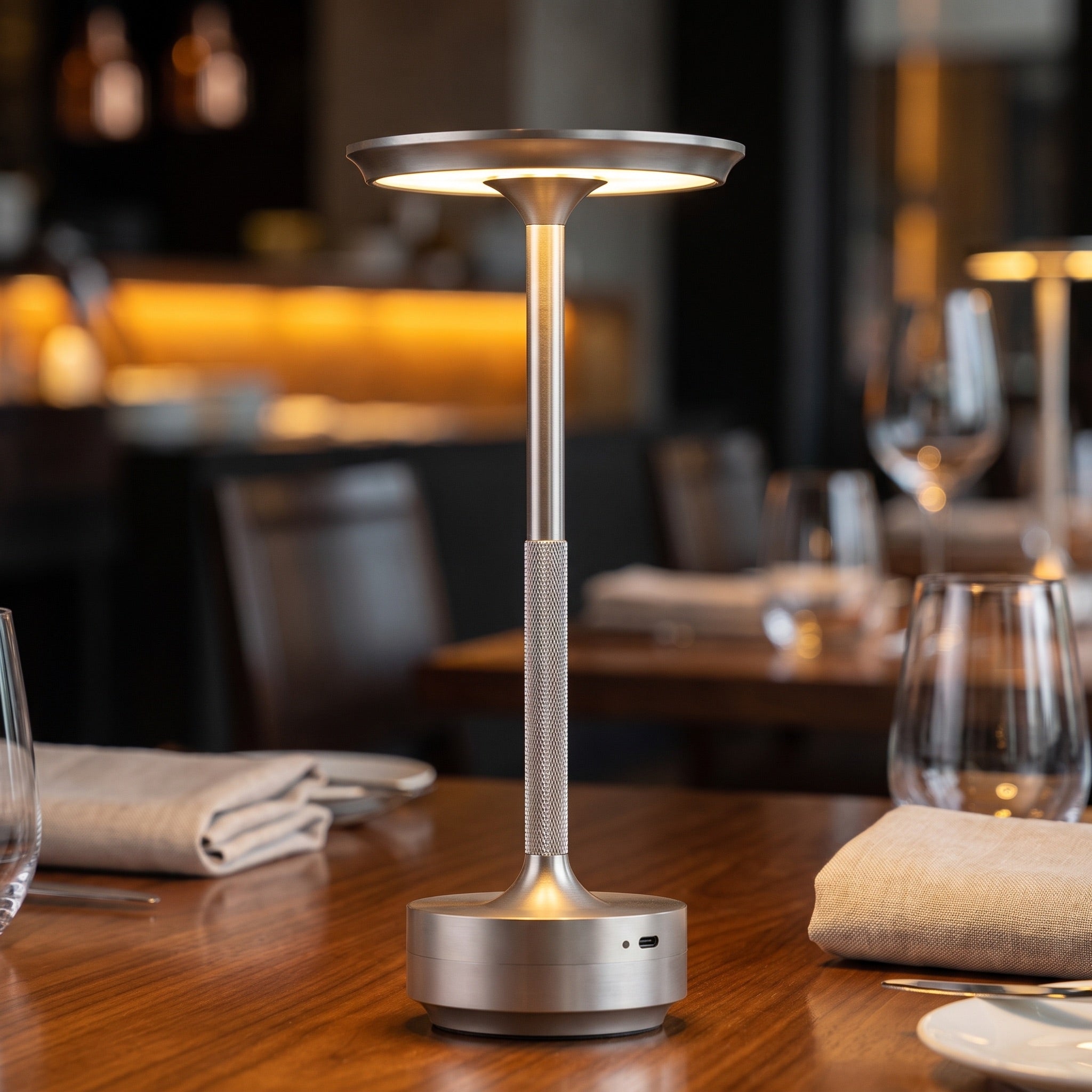 Cordless Table Lamp | Retro Rechargeable Dimmable LED Touch Lamp, Vintage Bedside & Desk Lamp for Bedroom, Dining & Bar