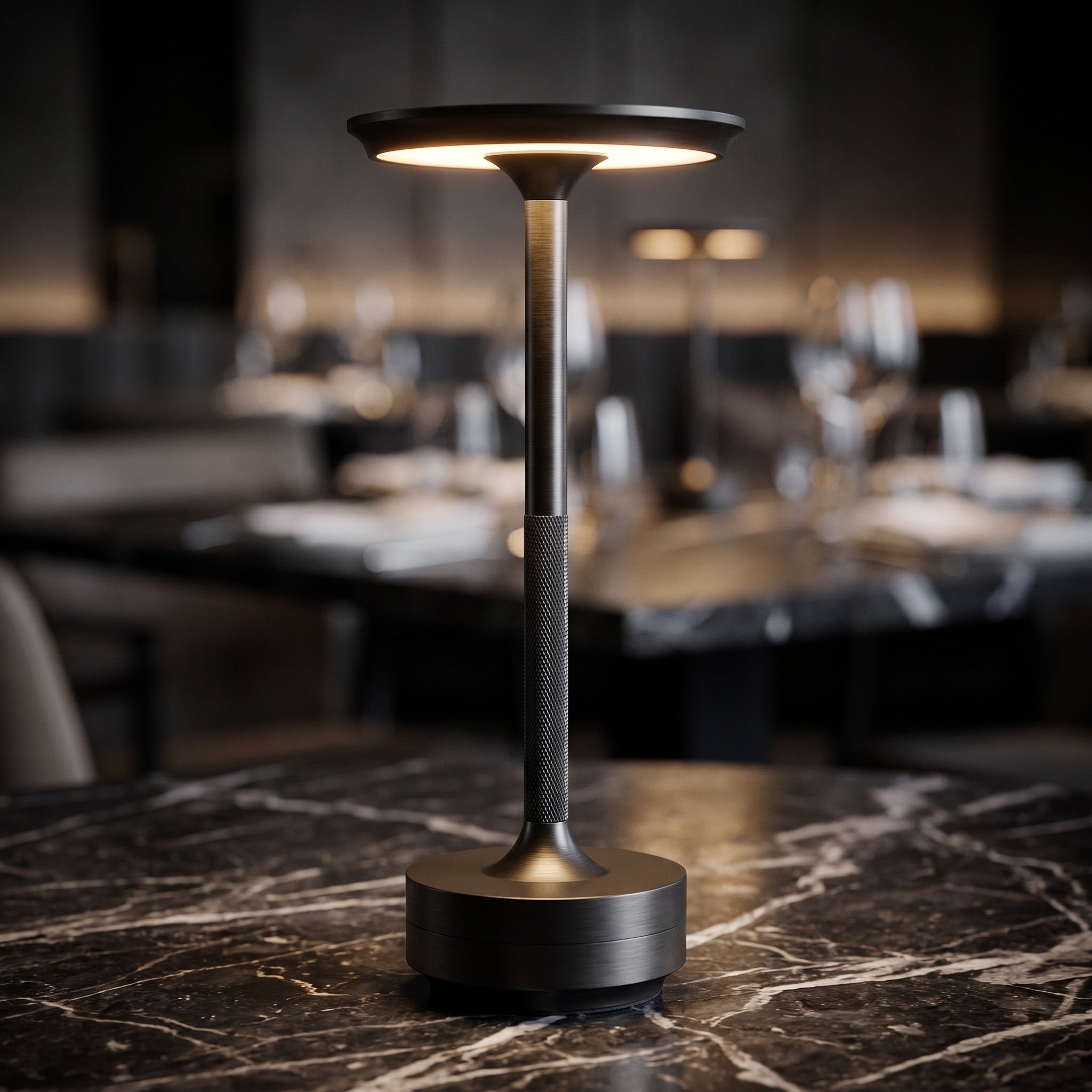 Cordless Table Lamp | Retro Rechargeable Dimmable LED Touch Lamp, Vintage Bedside & Desk Lamp for Bedroom, Dining & Bar