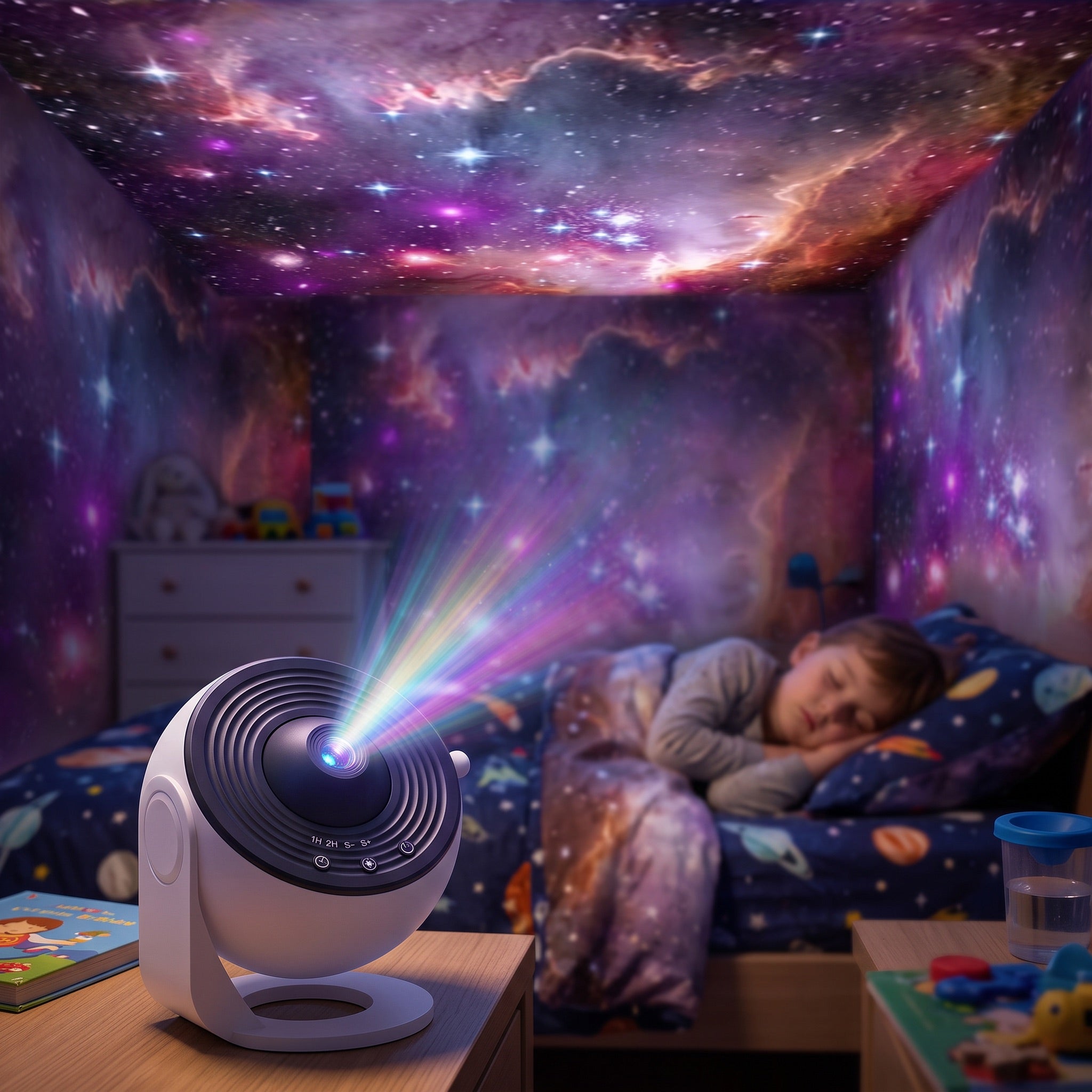 Galaxy Projector | Star & Nebula LED Night Light, Sky Projector for Bedroom Ceiling, Gaming Room & Kids Room