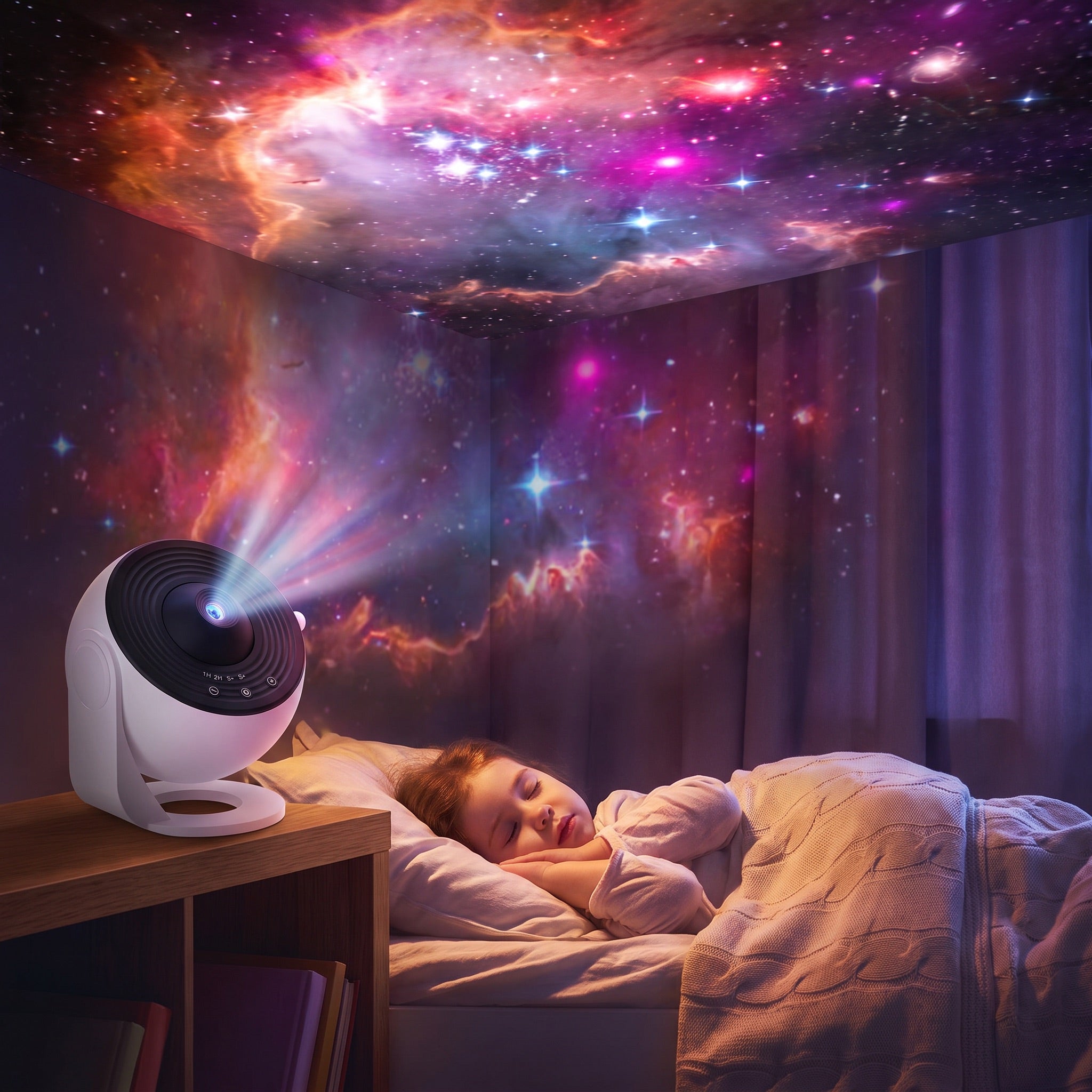 Galaxy Projector | Star & Nebula LED Night Light, Sky Projector for Bedroom Ceiling, Gaming Room & Kids Room